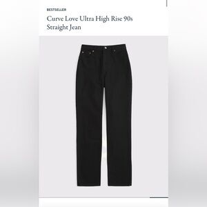 Abercrombie & Fitch 90s Straight Jeans, Curve Love fit